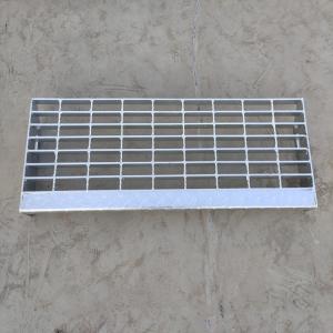 Anti Slip Bolted Fixing Galvanized Metal Stair Treads From Steel Grating Steps