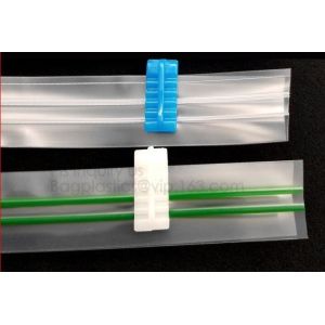 China Tirette en plastique de vide à deux rails qui respecte l'environnement de PE, tirette hermétique de joint de PE, extracteur de tirette de PVC fermant à clef la traction de tirette supplier