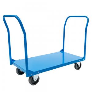 China Metal Fab Products Platform Trolley 500kg Stainless Steel Platform Cart supplier