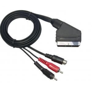 Scart Plug to 2RCA Plugs + S-VHS Plug