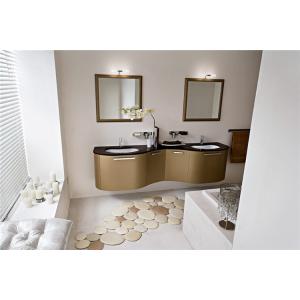 Hanging Custom Bathroom Vanity Cabinets Granite Countertop With Double Mirror