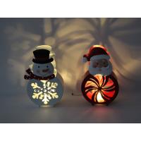China Snowman Lantern Ornament Indoor Metal Christmas Decorations Crafts Customized on sale