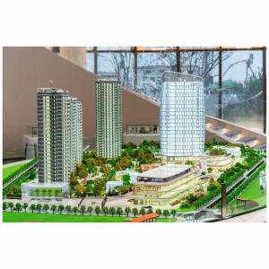 China 1Modelo de escala arquitectónica de desarrollo urbano con parques y recursos hídricos wholesale