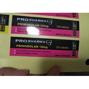 China vial Pharmaceutical Glass Vial Labels Waterproof 4C Full Color Printing supplier