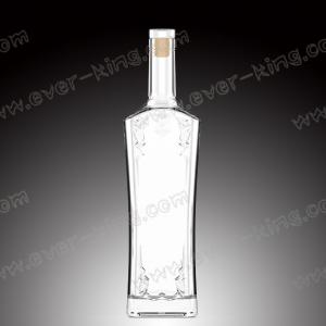 Label Printing ODM SGS Fancy Glass Bottles For Liquor