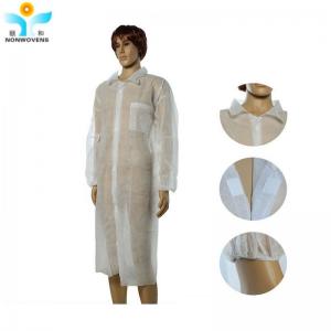China PP SMS Disposable Lab Coat With Different Color Or Size Mainly Used In The Lab supplier