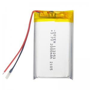 3.7v Lithium Polymer Battery Pack 500mah 850mah 1000mah 2000mah