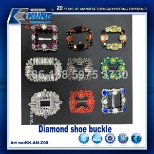 Diamond Decorative Shoe Making Accessories abrocha el material del PE multicolor