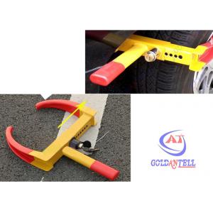China CE approved Trailer wheel lock clamp for car tires , double decked protecting supplier