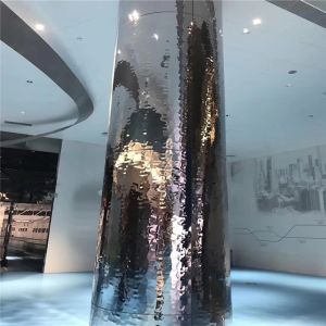 China Embossed Stainless Steel Sheets Gold Mirror Finish For Column Cover Cladding wholesale