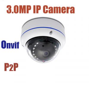 Mini Metal Dome IP Camera 3.0MP Meg pixels P2P Onvif 3 MP Web Surveillance Camera
