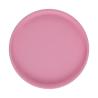 China Pink Mushie Suction Childrens Silicone Plates Microwaveable Food Grade With Size Is 18*18*3.0 cm And Weight Is 200 Gram wholesale
