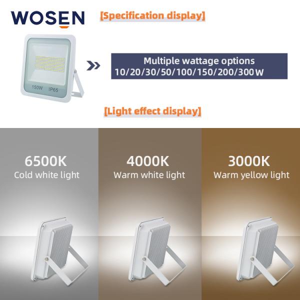 China 3000K - 6500K Luces de inundación solares al aire libre LED IP65 aleación de aluminio supplier
