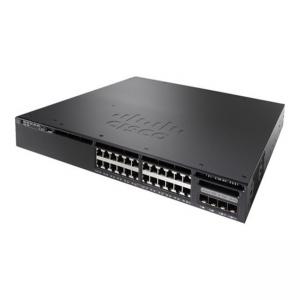 Catalyst 3650 Series Network 24 Port Data Switch WS-C3650-24TS-S Black Color