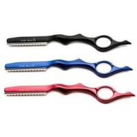 Red teflon coating Thinning Hair Scissors With sharp edge For Hair cutting Razor