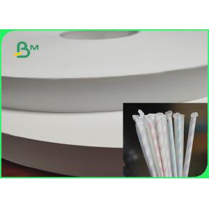 China 100% Biodegradable 30gsm Straw Wrapping Food Grade Paper Roll For Chopsticks Packaging 30mm 37mm supplier