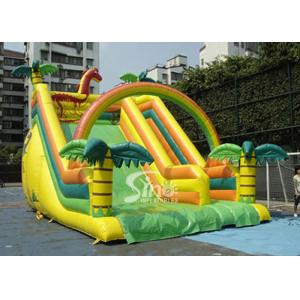 Outdoor Giant Tropical Rain Forest Inflatable Slide For Adults And Kids