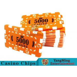 Projete microplaquetas de pôquer baratas do casino, microplaquetas de pôquer numeradas plásticas do ABS