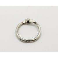 China Silver Nickel Finish 25mm(1) Metal Loose Leaf Ring Book Binding Ring Hinged Snap Ring on sale
