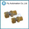 China Airtac Yellow Brass Pneumatic Tube Fittings 1.5mpa Spring Muffler 3/8&quot; wholesale
