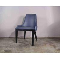 Dark Blue Light Luxury Restaurant Padded Dining Room Chairs Stainless Steel Nordic INS Style Cafe