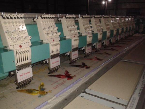 Tai Sang embroidery machine vista model 612(6 needles 12 heads embroidery