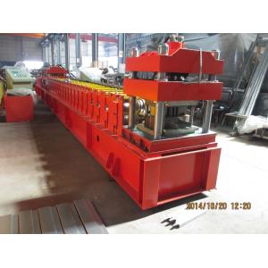 China European Metal Door Slot Profile Roll Forming Machine With Automatic Punching 3 - 5 m / min supplier