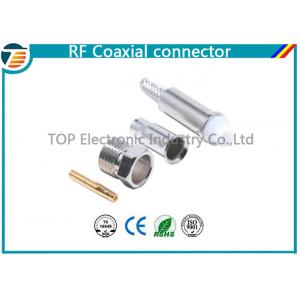 Silver FME Jack Female Crimp Connector Free Hanging For RG174 Cable