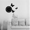 新しい到着3Dの柱時計の家の装飾DIYミラーの柱時計の子供の壁の芸術の腕時計