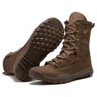 China Black Mens Brown Military Boots Desert Ultralight Breathable High Top Tactical on sale