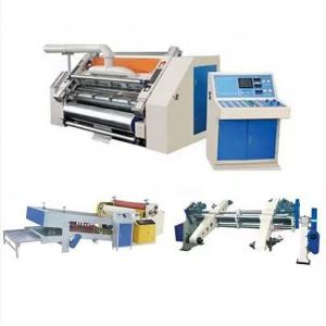 China Corrugated Paperboard Box Single Facer Carton Producing Line Making Machine for Flute supplier