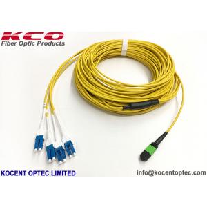 China 40G Data Center MTP Trunk Patch Cable MPO - LC Duplex Uniboot 8 12 24 Core PVC LSZH Cover supplier
