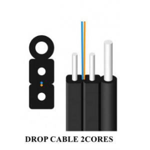 China Ftth Optical Fiber 2 Core Outdoor FTTH Drop Cable G657A2 Fiber Optic Drop Cable supplier