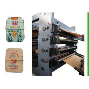 4 Color Printing Cement Paper Bag Making Machine For Chemical Bag