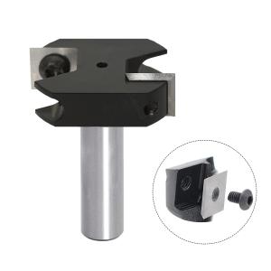 China Replaceable Tungsten Carbide Woodworking High Precision Cnc Hss End Mill 2 Flute Cleaning Bottom Trimming Router Bits for Wood wholesale