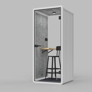 China Modular Office Phone Booth White Acoustic Office Pods Customized With An Aluminum Alloy Frame supplier