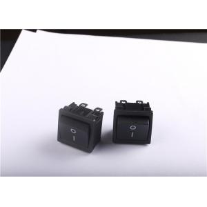 China Black ON OFF Rocker Switch 16A 250VAC With -25~85 Degree Operating Temperature supplier