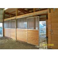 China Simple Pre Fab Horse Stall Panels 50 X 50mm Frame Steel Tube HDG / PC Finish on sale