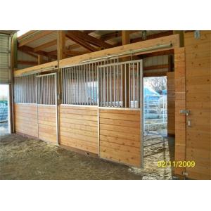 Simple Pre Fab Horse Stall Panels 50 X 50mm Frame Steel Tube HDG / PC Finish