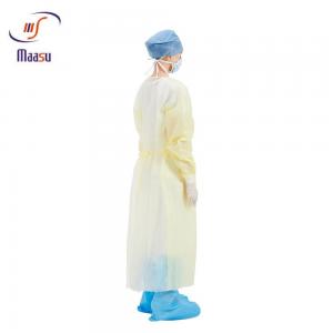 China 120x140cm Medical Surgical Gown PP PE Half Coated supplier