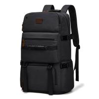 China Retro Large Capacity Outdoor Travel Bags  Mens Canvas Laptop Backpack 56-77 Litre on sale