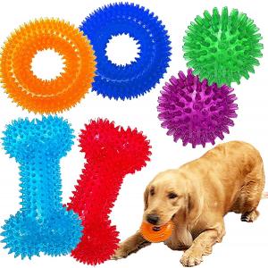 TPR Chewy Rubber Squeaky Balls Toys For Dogs Small