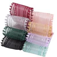 China 16mm-38mm Rolls Of Organza Ribbon Double Circle Edge Red Sheer Ribbon on sale