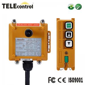 3 Double speed button, VHF and UHF, Fiber Glass, Industrial Crane Hoist Radio Remote Control Telecontrol  Yellow F21-2D