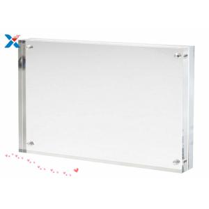 China Double Sided Acrylic Photo Frame Clear Acrylic Magnetic Photo Frame In Size 8x8 Inches supplier