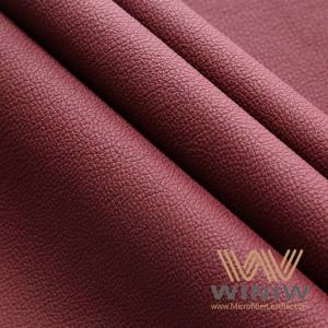 China Eco Friendly Microfiber PVC Faux Leather Fabric Synthetic For Car Upholstery supplier