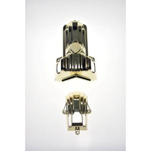 Plastic Corner Casket Hardware Kit 11# Shining Gold Color Delicate Surface