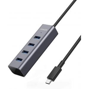 4Port Aluminum USB C Multiport Adapter For MacBook Pro FCC