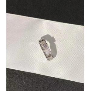 China Custom 18K White Gold Cartier Ring DEF Color Round Cut Diamond Solitaire Ring supplier