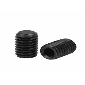 China Carbon Steel Zinc Plated  Black GR2 GR5 Hex Socket Flat Coine Cup Dog Ball Point Set Screw DIN913 wholesale